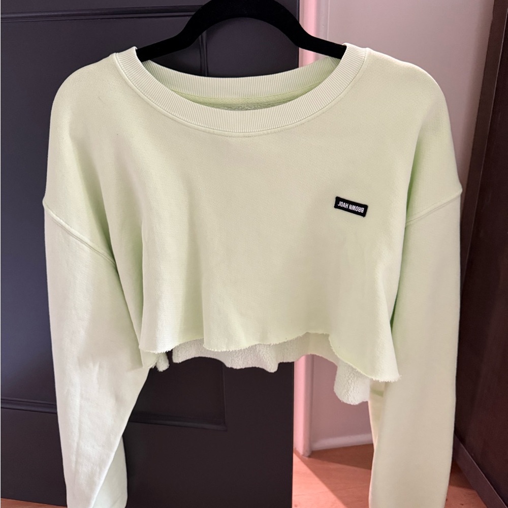 Joah brown crop sweatshirt sz S/M never worn